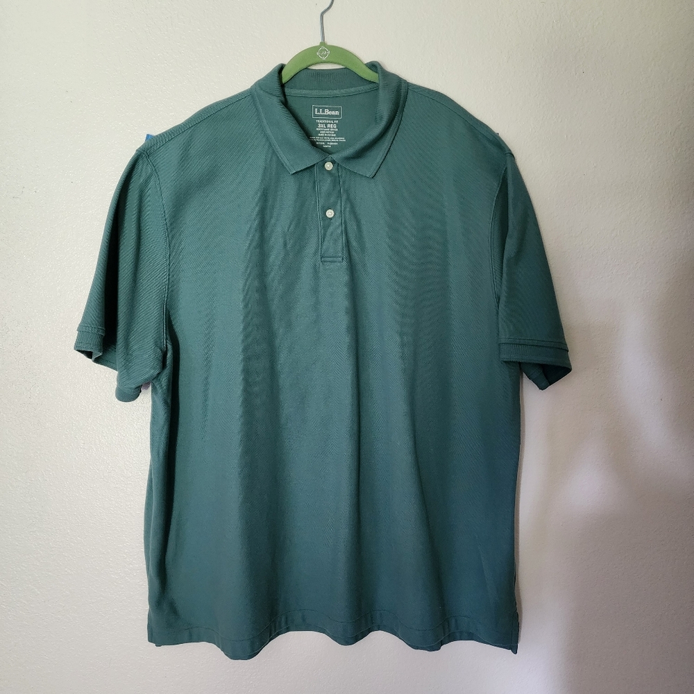 L.L. Bean Men's Teal Polo Shirt